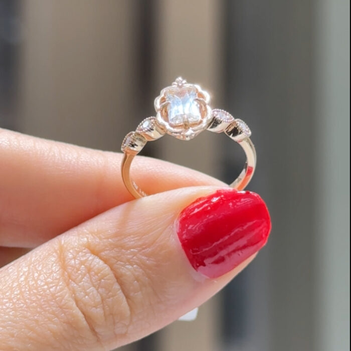 0,90 Karat Vintage Pırlanta Yüzük - Vintage Pırlanta Yüzük